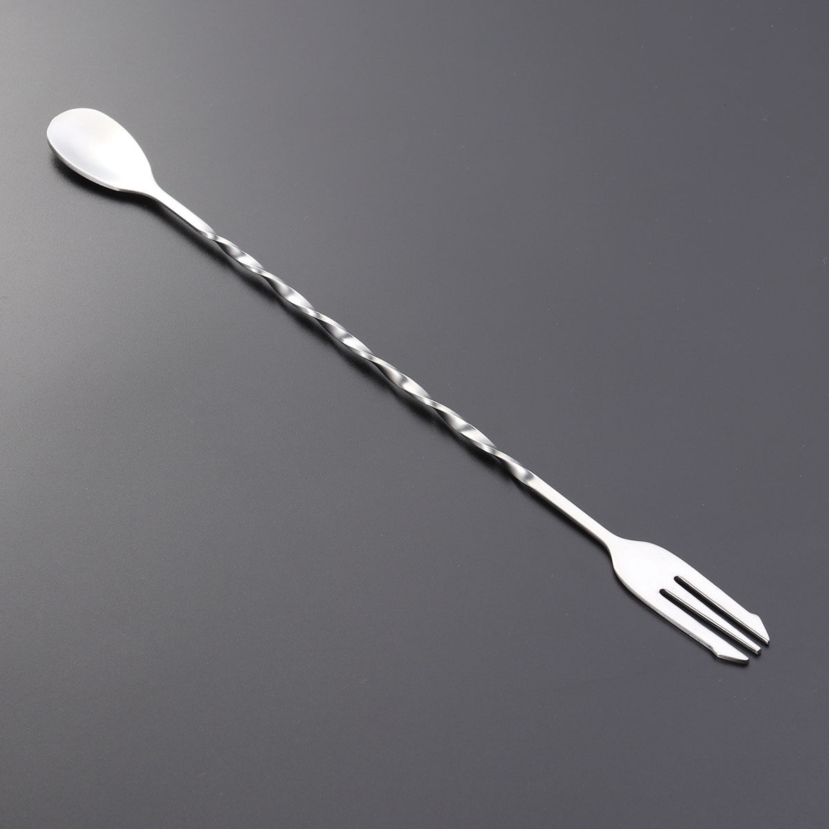 Bar Spoon Twisted - ช้อนบิดผสม 304 สแตนเลส ไม้คนค็อกเทล 32 ซม.