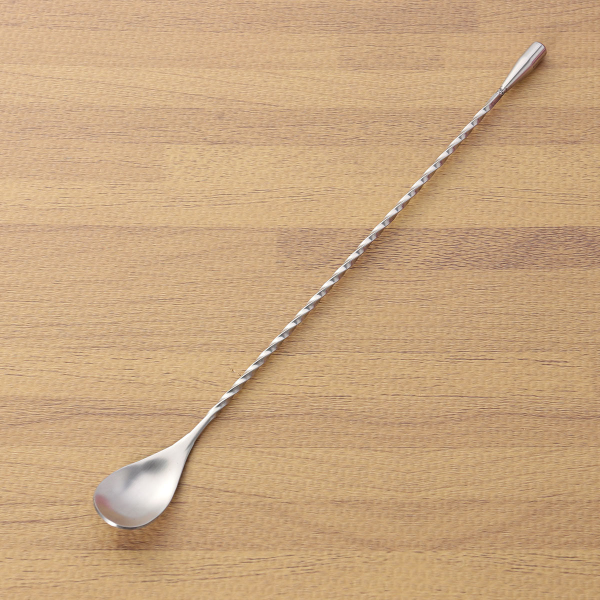 Bar Spoon Twisted - ช้อนค็อกเทลสแตนเลสแบบบิดเกลียวขนาด 31 ซม. สำหรับมืออาชีพ อุปกรณ์คนเครื่องดื่ม ปลอดภัยสำหรับเครื่องล้างจาน