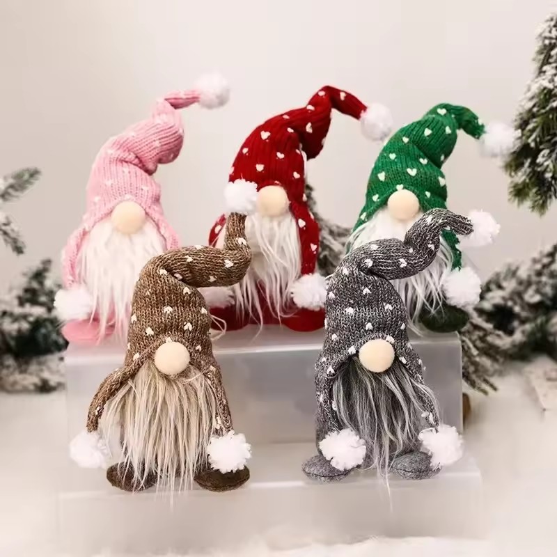 Home Bargains - ตุ๊กตาซานต้าผ้ากำมะหยี่รูปโนมคริสต์มาส, ของตกแต่งแขวนสำหรับเทศกาลคริสต์มาส, ของตกแต่งงานปาร์ตี้, อุปกรณ์ตกแต่งบ้านสำหรับวันหยุด