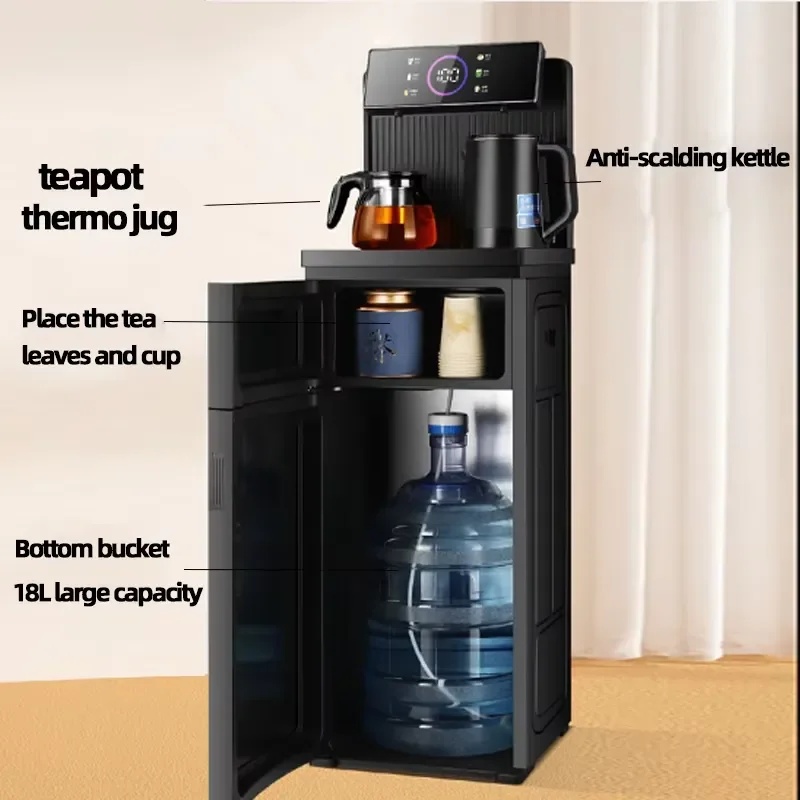 Home Bar And Cabinet - เครื่องชงชาอัจฉริยะออลอินวันพร้อมระบบจ่ายน้ำอัตโนมัติและตู้เก็บของสำหรับห้องนั่งเล่นในบ้าน