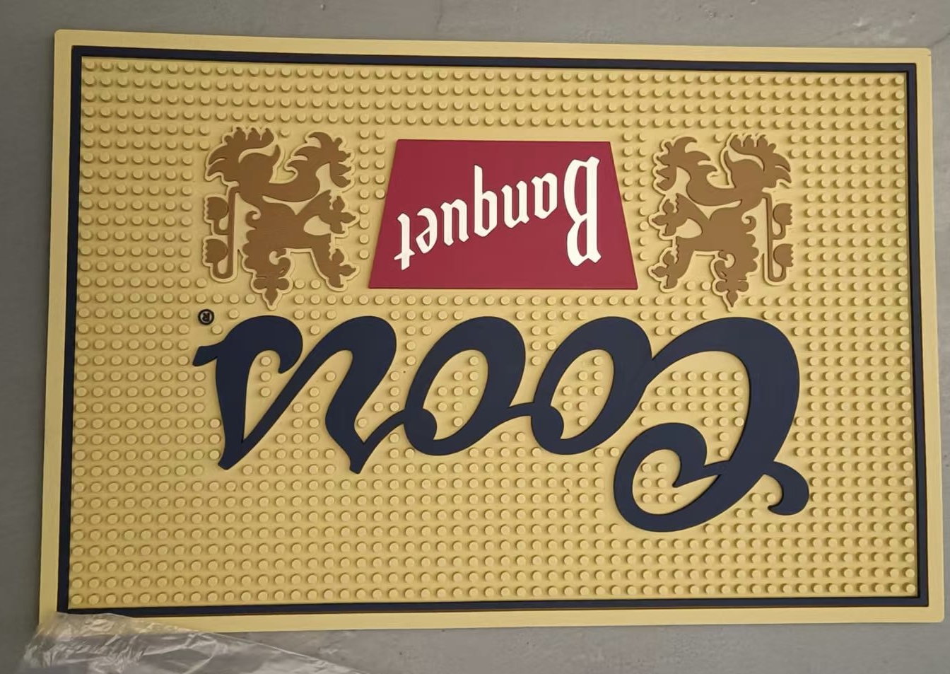 Bar Mat Rubber - แผ่นรองบาร์สำหรับวางบนเคาน์เตอร์ - ขนาด 18x12 นิ้ว, ด้านหลังทำจากยางกันลื่น,