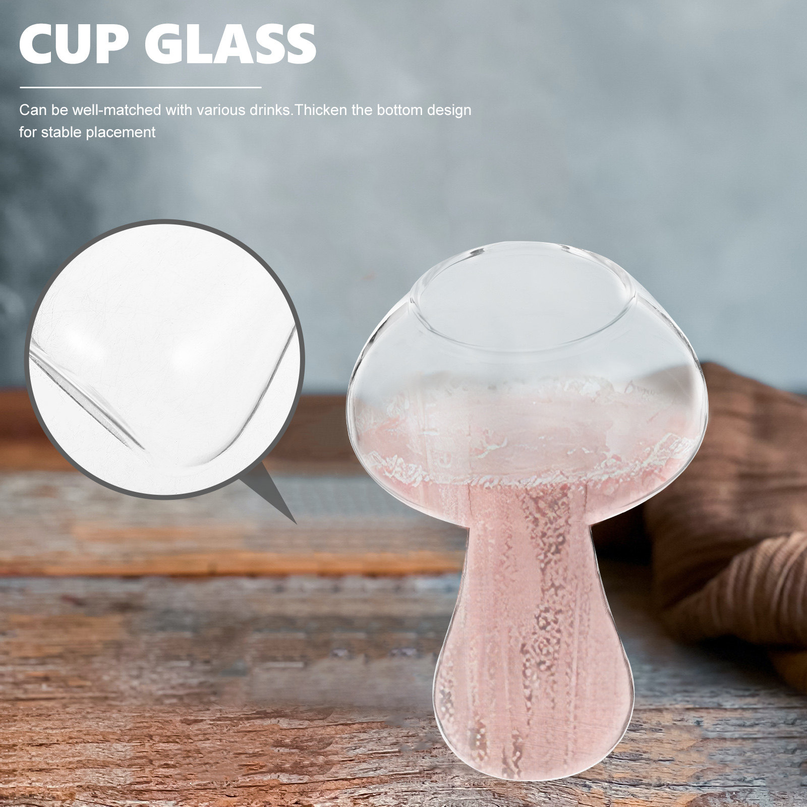 แก้วค็อกเทลลายเห็ด 2 ชิ้น ฐานห - Home Bar And Restaurant บทวิจารณ์และราคา