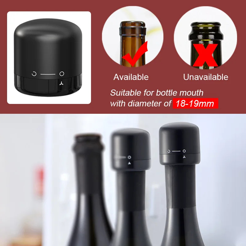 1-5 ชิ้น จุกปิดขวดไวน์แบบสุญญา - Wine Preservation Pump บทวิจารณ์และราคา