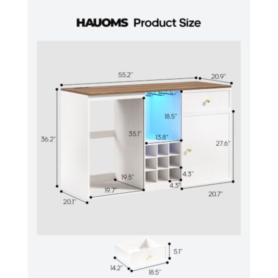 ตู้บาร์กาแฟพร้อมช่องแช่เย็น ขน - Home Bar And Fridge บทวิจารณ์และราคา