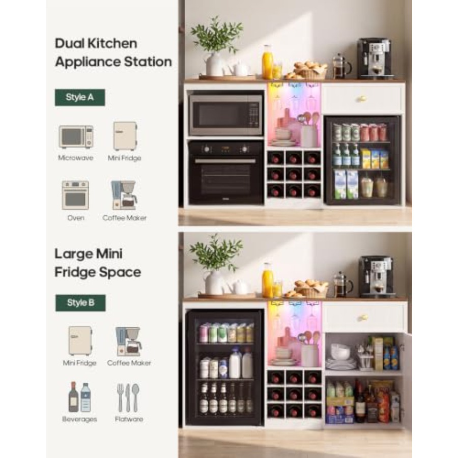 ตู้บาร์กาแฟพร้อมช่องแช่เย็น ขน - Home Bar And Fridge บทวิจารณ์และราคา
