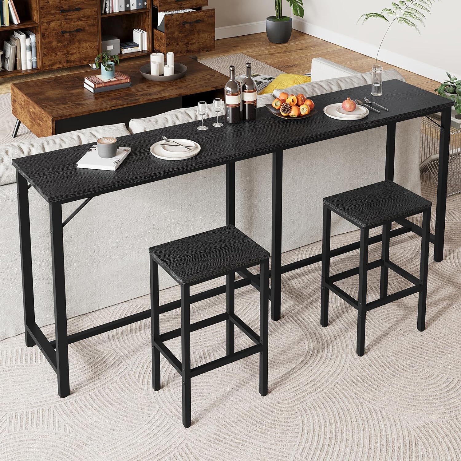 ชุดโต๊ะบาร์พร้อมเก้าอี้สูงระดั - Home Bar Stools บทวิจารณ์และราคา
