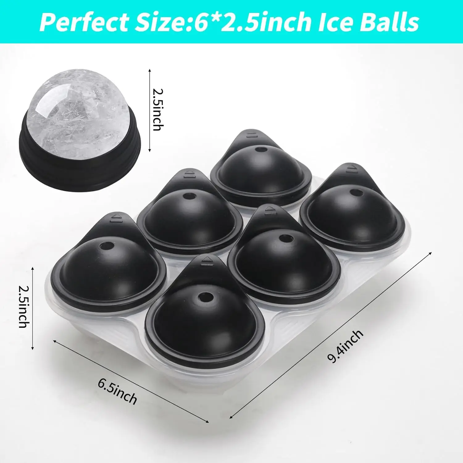 ถาดน้ําแข็งซิลิโคนขนาดใหญ่พร้อ - Ice Mold Sphere บทวิจารณ์และราคา