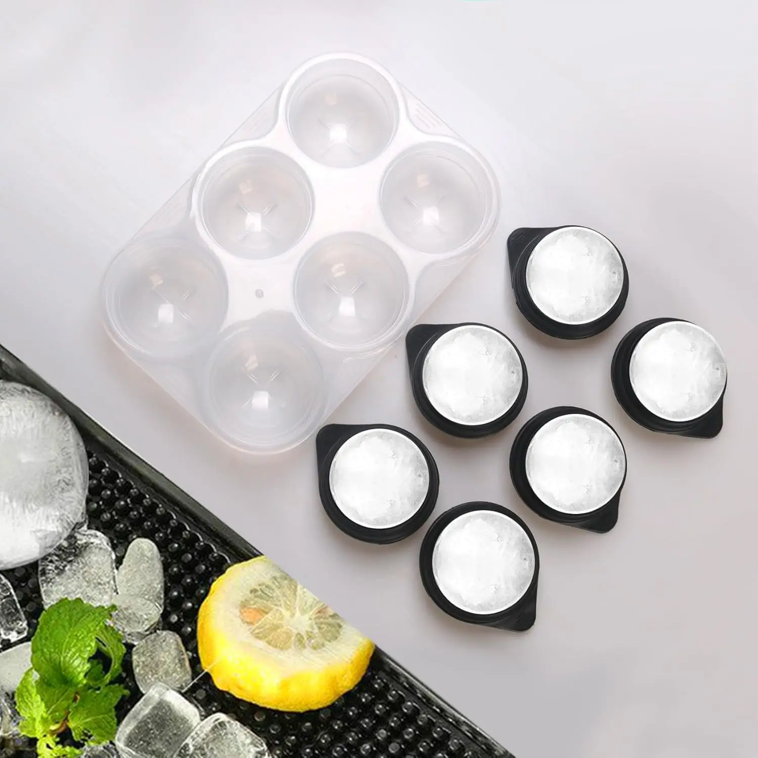 ถาดน้ําแข็งซิลิโคนขนาดใหญ่พร้อ - Ice Mold Sphere บทวิจารณ์และราคา