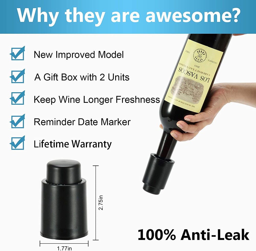 จุกปิดขวดไวน์แบบใช้ซ้ำได้ จุกป - Wine Preservation Pump บทวิจารณ์และราคา