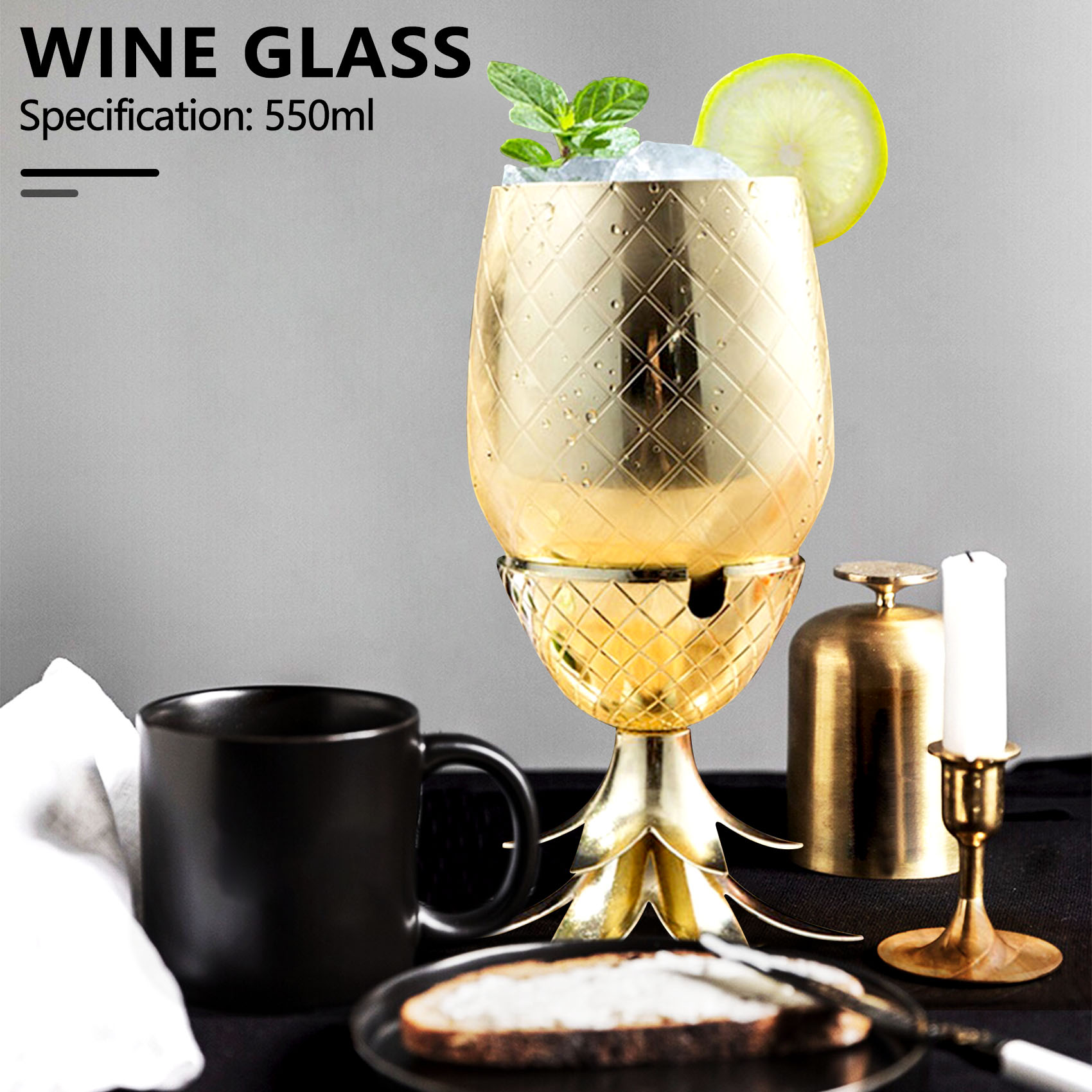 แก้วค็อกเทลสับปะรด ABLA แก้วโล - Home Bar And Restaurant บทวิจารณ์และราคา