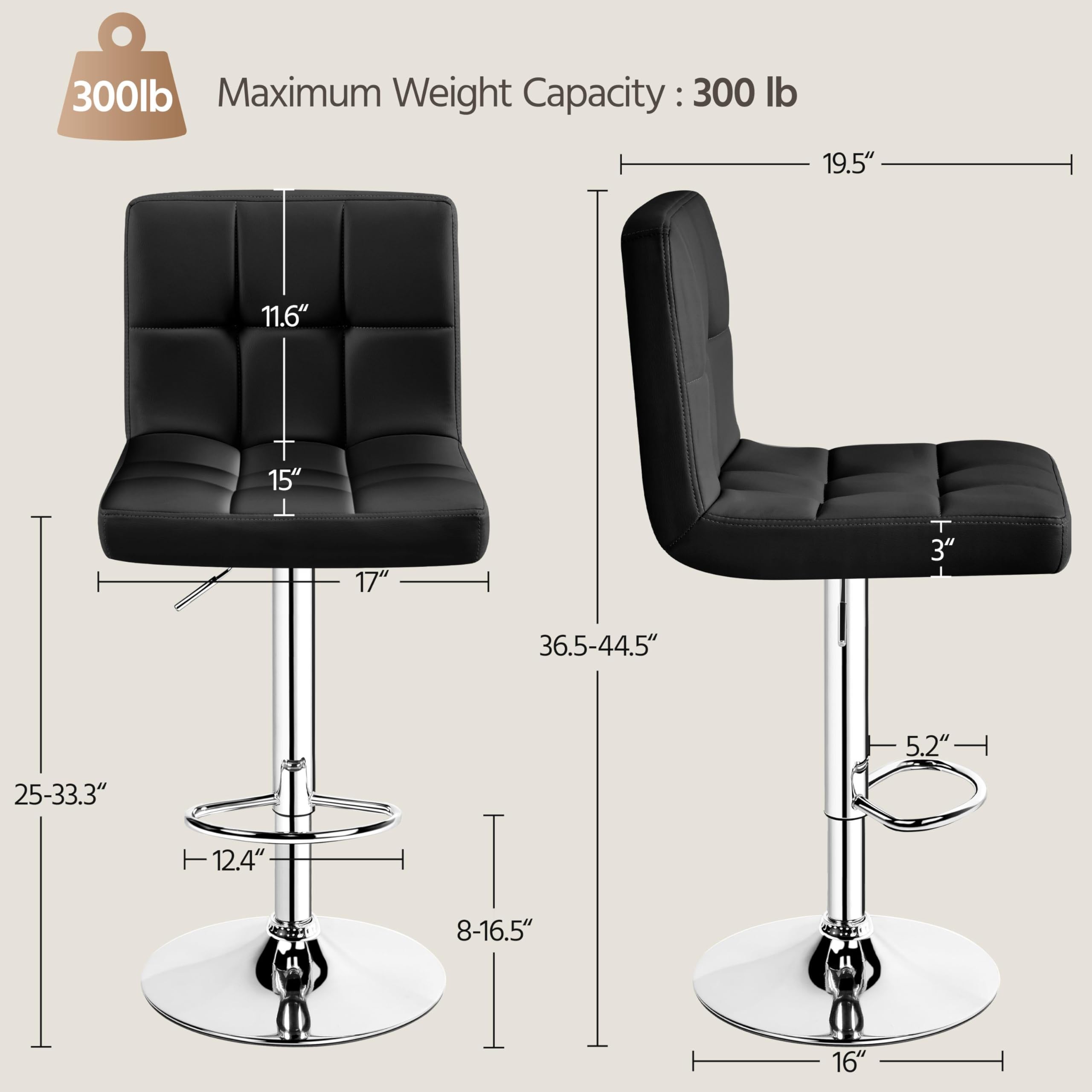เก้าอี้บาร์ปรับระดับได้สไตล์โม - Home Bar Seating บทวิจารณ์และราคา