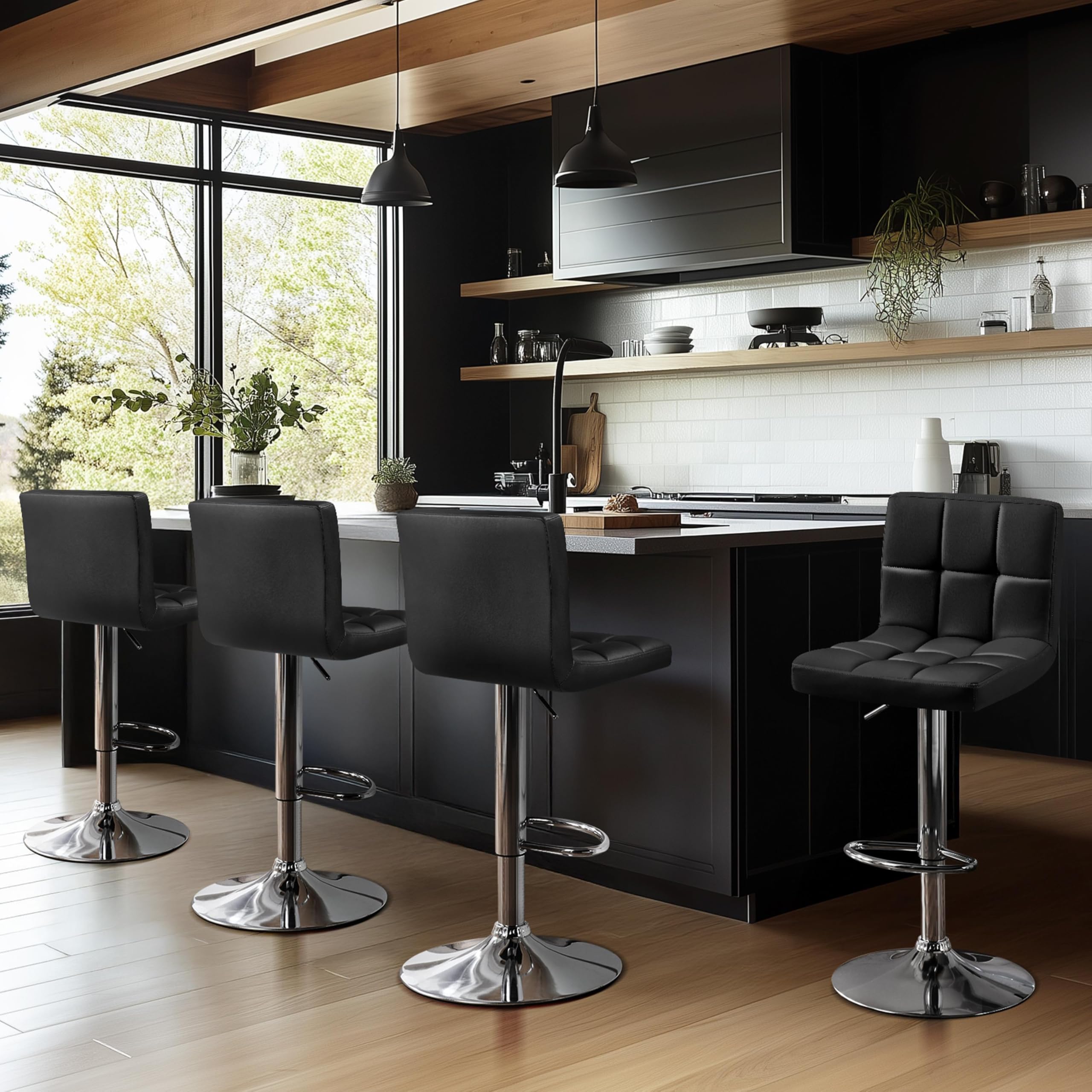 เก้าอี้บาร์ปรับระดับได้สไตล์โม - Home Bar Seating บทวิจารณ์และราคา