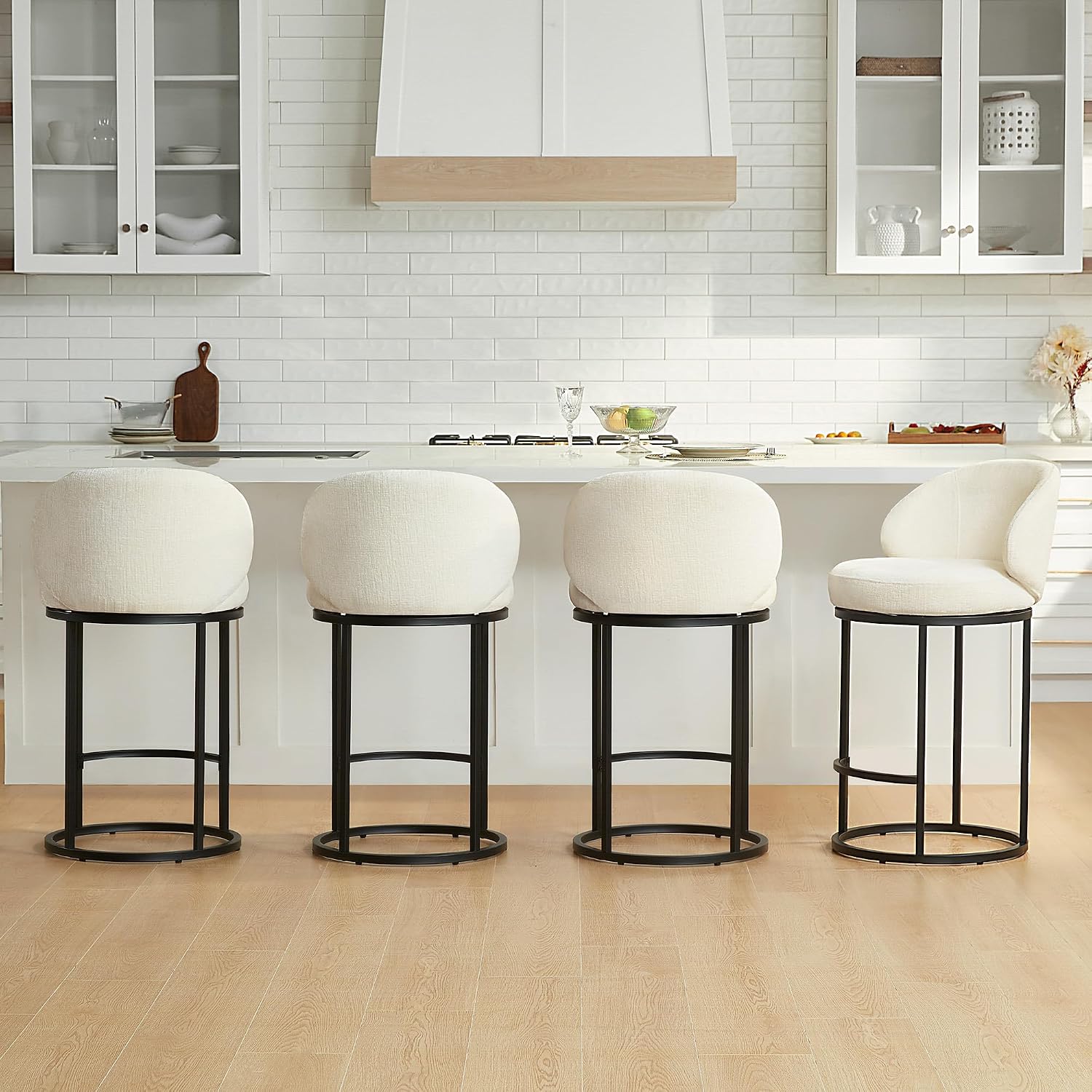 เก้าอี้บาร์หมุนได้หุ้มเบาะ ชุด - Home Bar Stools บทวิจารณ์และราคา