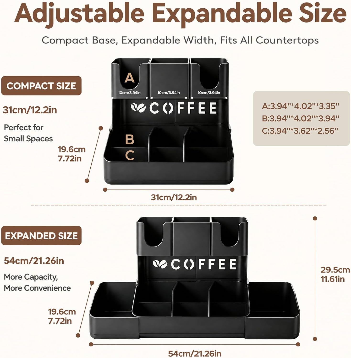 ที่จัดระเบียบอุปกรณ์กาแฟ 2 ชั้ - Home Bar Setup บทวิจารณ์และราคา