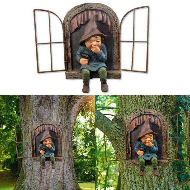 Naughty Garden Gnome รูปปั้น E - Home Bargains บทวิจารณ์และราคา