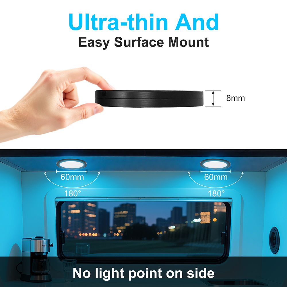 ไฟ LED RGB ใต้ตู้ 1/2/4/6 ดวง  - Home Bar And Cabinet บทวิจารณ์และราคา