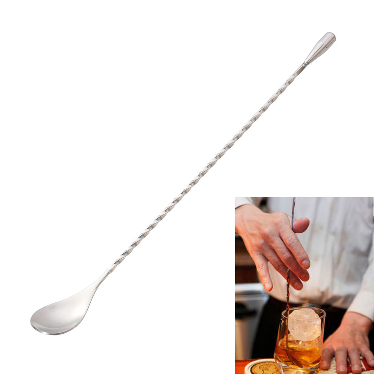 ช้อนบาร์สแตนเลส 304 แบบเกลียวส - Bar Spoon Twisted บทวิจารณ์และราคา