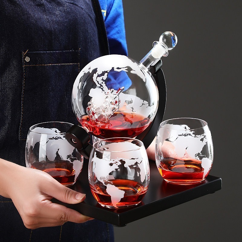 ชุดขวดไวน์ทรงกลมตกแต่งพร้อมขาต - Home Bar Stand บทวิจารณ์และราคา