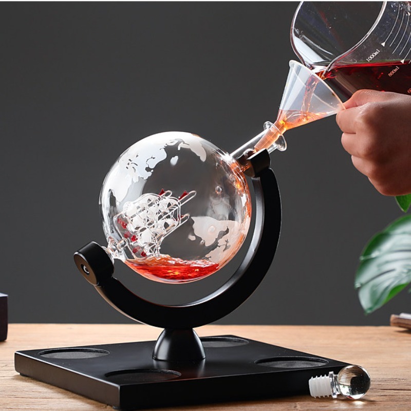 ชุดขวดไวน์ทรงกลมตกแต่งพร้อมขาต - Home Bar Stand บทวิจารณ์และราคา