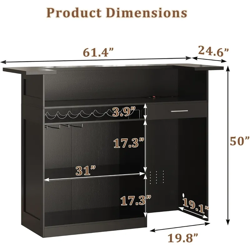 ตู้บาร์สำหรับบ้านรูปตัวยู พร้อ - Home Bar And Fridge บทวิจารณ์และราคา