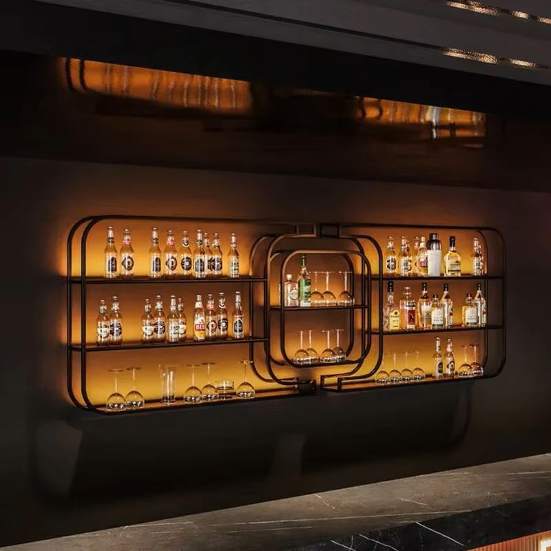 ชั้นวางไวน์เหล็กดัดแบบเรียบง่า - Home Bar And Counter บทวิจารณ์และราคา